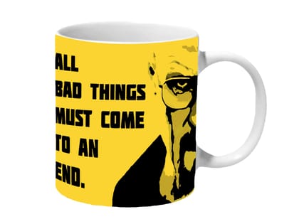 Multicolor Breaking Bad All Bad Things Must Come To An End Ceramic Mug