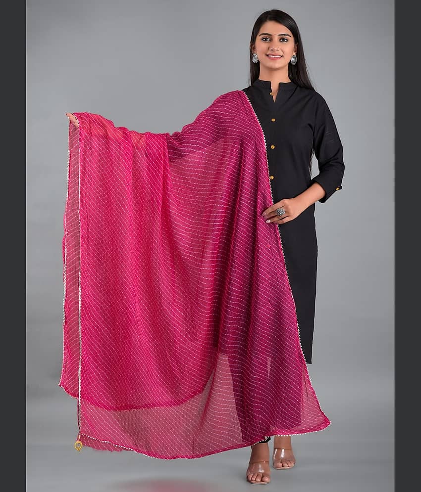 Apratim - Pink Cotton Women's Dupatta - ( Pack of 1 )