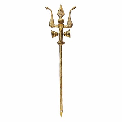 Brass Trishul, Height : 60 Inch (ZMAS138 U)