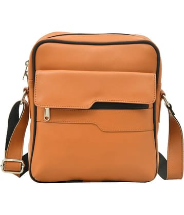 MATRICE 791 Tan P.U. Casual Messenger Bag