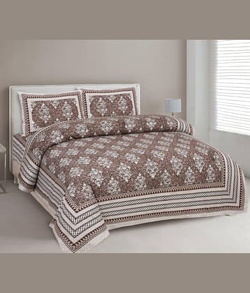 Uniqchoice Cotton King Bedsheet ( Grey )