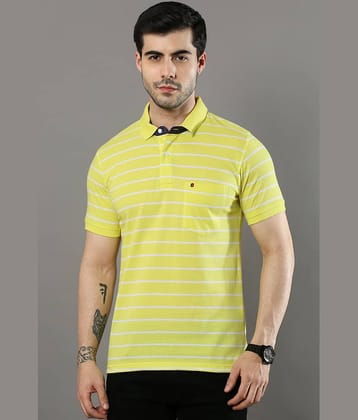 Cool Colors - Yellow Cotton Regular Fit Men's Polo T Shirt ( Pack of 1 )