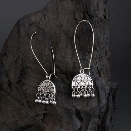 Silver / Gold Plated Long Hook Closure Hanging Geometric Des