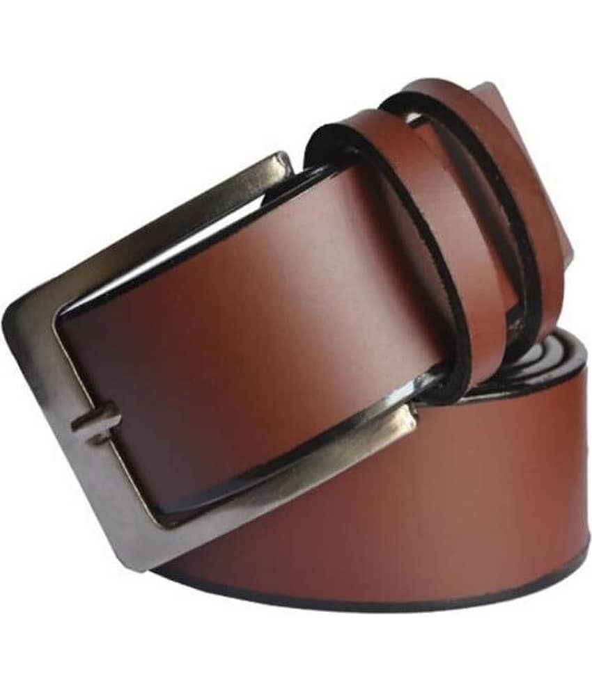 Classic World - Brown PU Men's Formal Belt ( Pack of 1 )