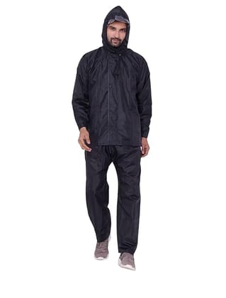 Men Raincoats Waterproof || Men Raincoat Pair || Raincoats for Men (Blue-Black-Grey)