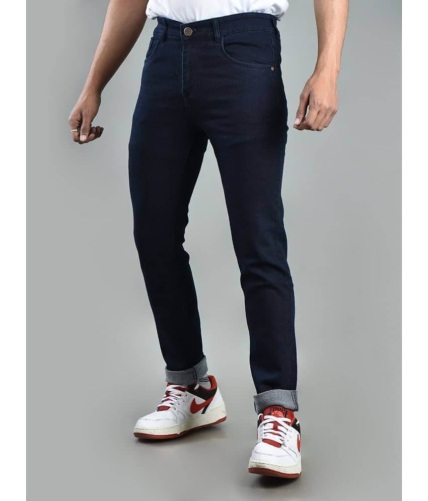 Aflash Slim Fit Basic Men's Jeans - Dark Blue ( Pack of 1 )