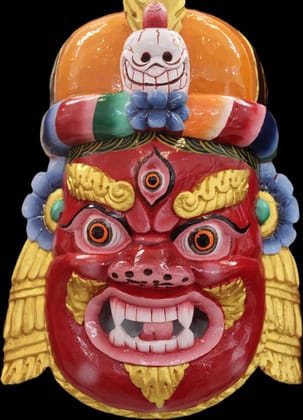WOODEN MASK KANCHENDZONGA