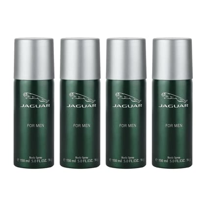 Jaguar For Men Deodorant Spray 150ml (Pack of 4)