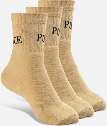 Texlon Cotton Blend Men's Printed Multicolor Mid Length Socks ( Pack of 3 )