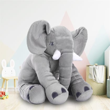 PlayMagic Baby Hugging Elephant Grey