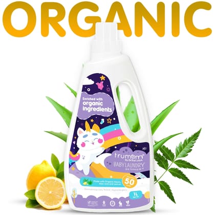 Trumom USA ORGANIC Detergent 1 LITER - Australian Made safe certified, toxins and harmful chemical free 2013 (Expiry May 2025)
