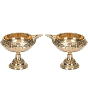 Art N Hub Brass Table Diya - Pack of 2