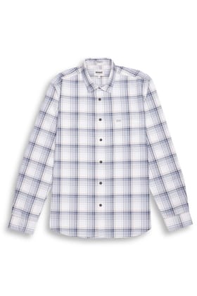 PLAID SHIRT IN BLUE-M