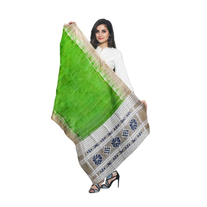 Green Gicha Tussar Dupatta