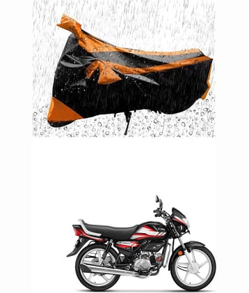 JVG Bike Body Cover for Hero HF Deluxe ( Pack of 1 ) , Orange