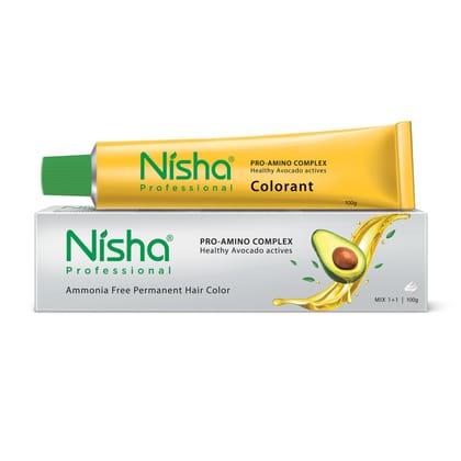 Nisha Professional Creme Hair Color 5.0 Light Brown 100g, Permanent Hair Colour, Professional Salon Hair Colour