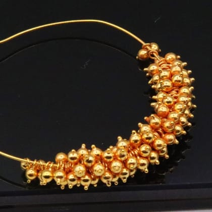 loose beads 20 pieces 22kt gold handmade Vintage antique design custom jewelry findings, hangings bells,loose beads, excellent jewelry BD025