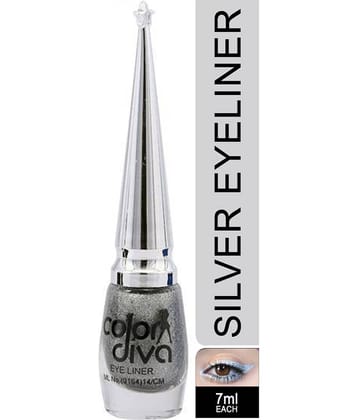Color Diva Liquid Eyeliner Silver 7 mL