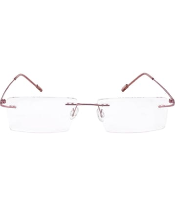 Admire Pink Rimless Rectangular Computer Glasses ( Pack of 1 )