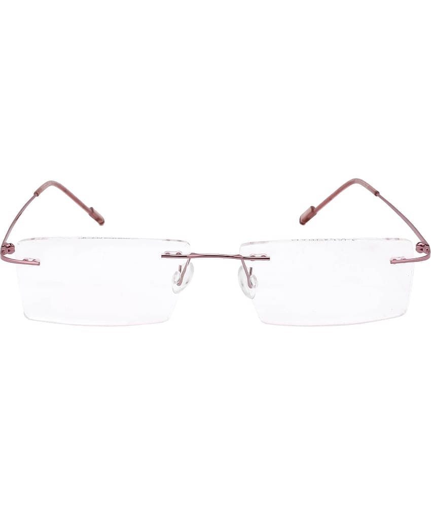 Admire Pink Rimless Rectangular Computer Glasses ( Pack of 1 )