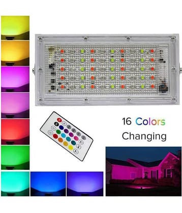 Stylopunk 50 Watts IP 65 Flood Light RGB - Pack of 1