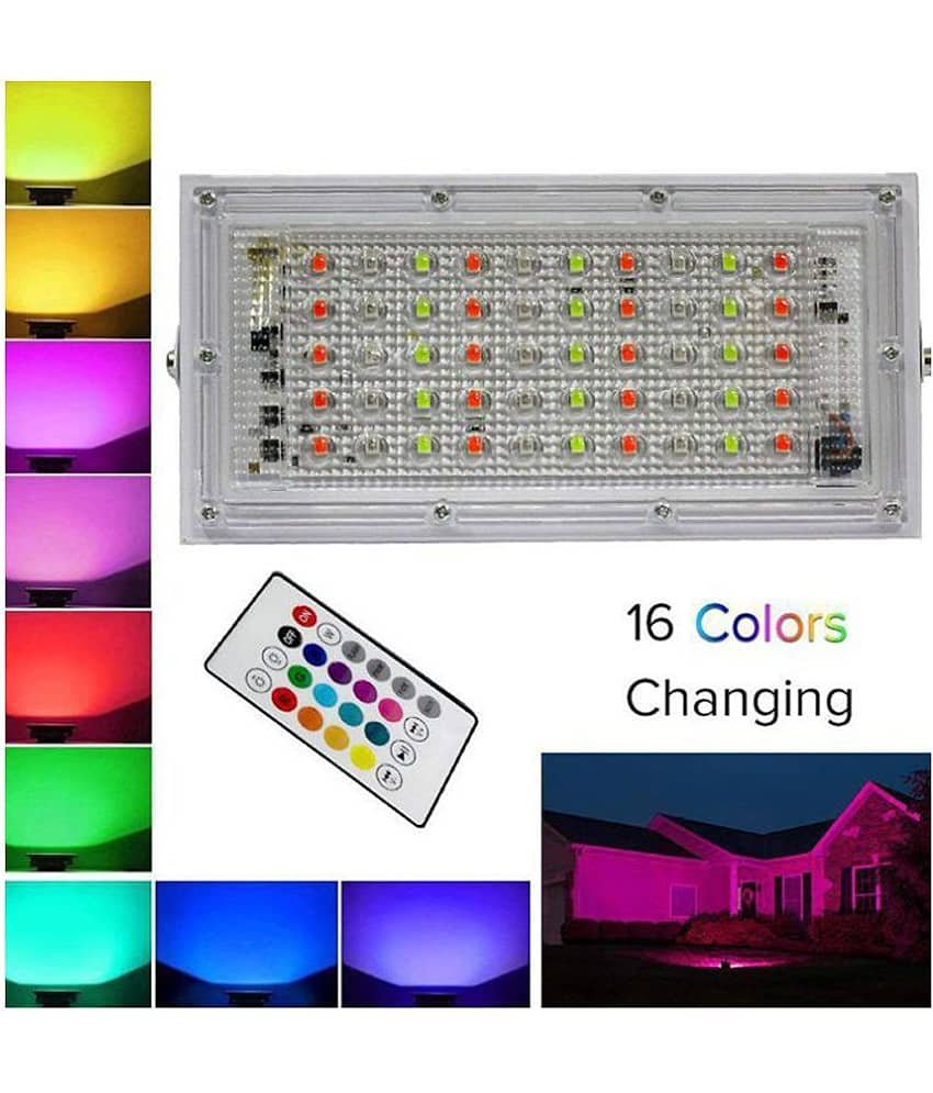 Stylopunk 50 Watts IP 65 Flood Light RGB - Pack of 1