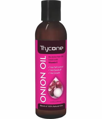Trycone Onion Hair Oil Enrich with Vitamin E & Natural Actives, 200 ml