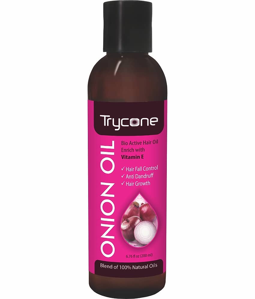 Trycone Onion Hair Oil Enrich with Vitamin E & Natural Actives, 200 ml