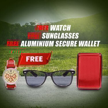 Pack of 2 Men's Sandals + Free Watch Sunglasses & Wallet (SW81)