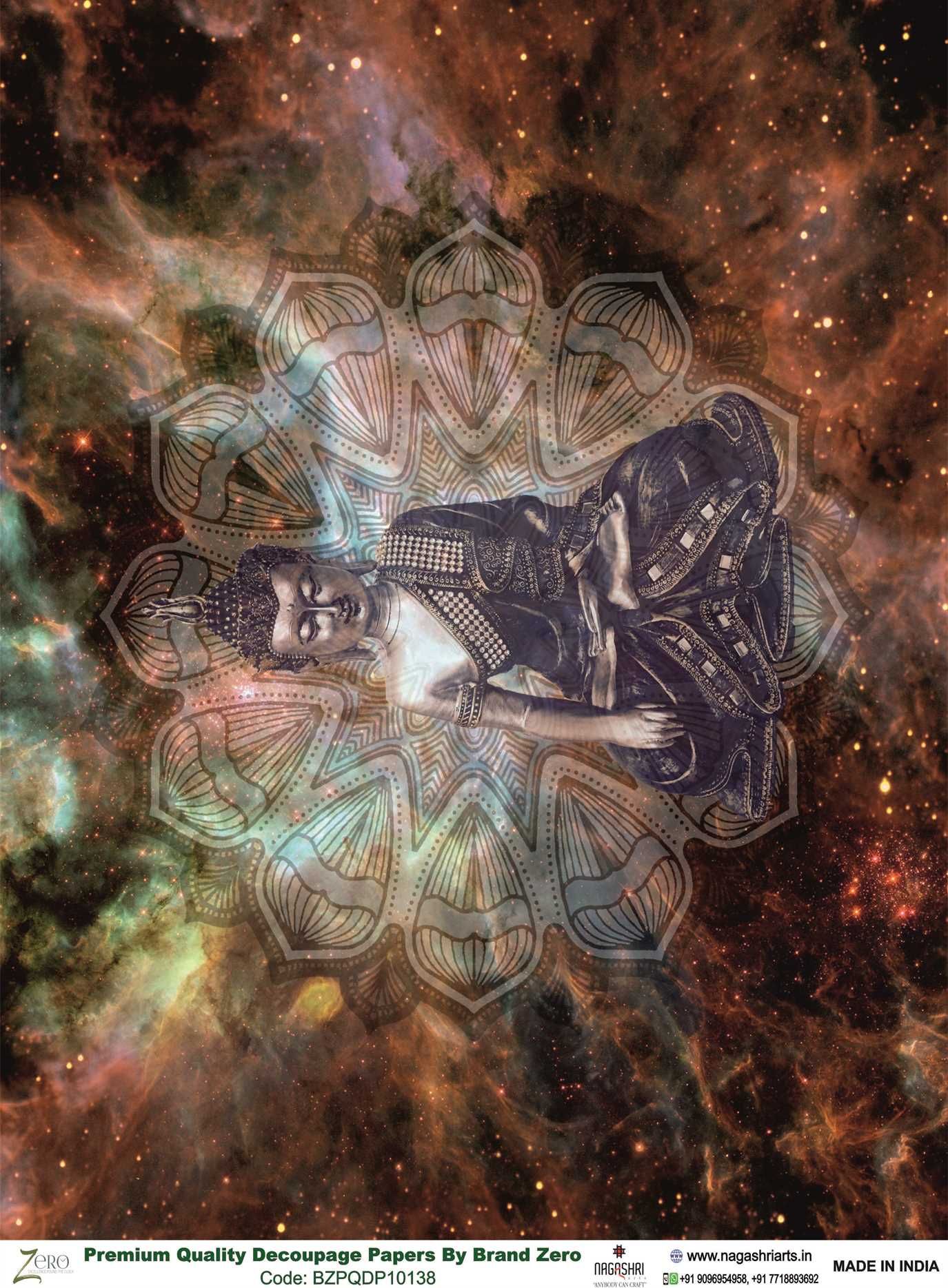 Brand Zero Premium Quality Decoupage Paper Pack of Two - Design Code: BZPQDP10138