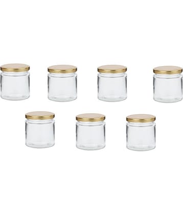 Somil - Storage Container Glass Transparent Spice Container ( Set of 7 )