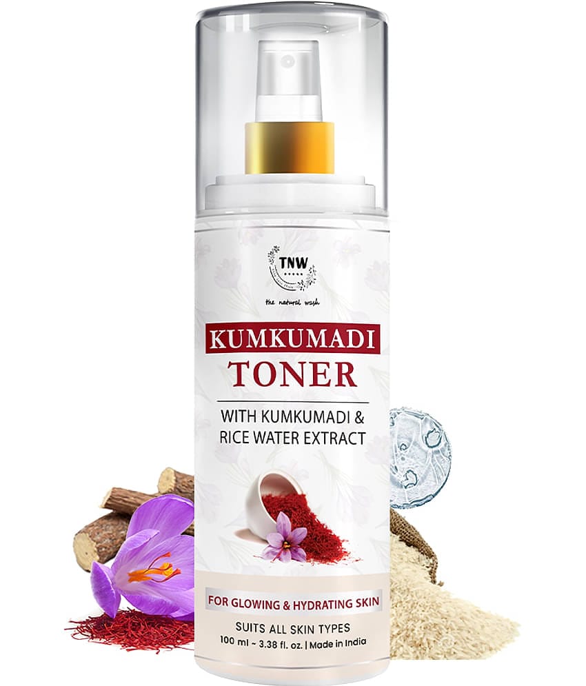 TNW - The Natural Wash Controlling Kumkumadi Toner With Rice Water Extracts Forglowing Skin, 100Ml