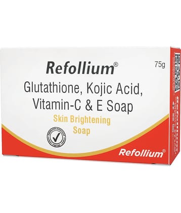 Refollium Skin Whitening Kojic Acid Soap Daily Brightening Soap for All Skin Type ( Pack of 1 )