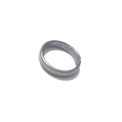 DAS Trader Men's and Women's Metal Shani Dosh Nivaran Kale Ghode Ke Naal Ki Adjustable Ring (Grey Silver)