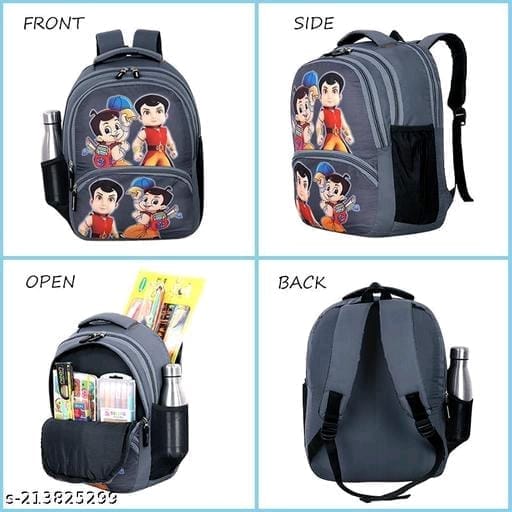Chhota Bheem School Bag For Kids | Cartoon Character Printed Bag | Waterproof & Durable🎒