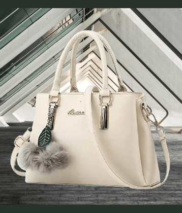 THE MONAINA CEAPT Shoulder Bag PU Set of 1 ( White )