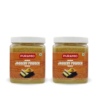 Puramio Jaggery Powder, 600 gm Each - Pack of 2