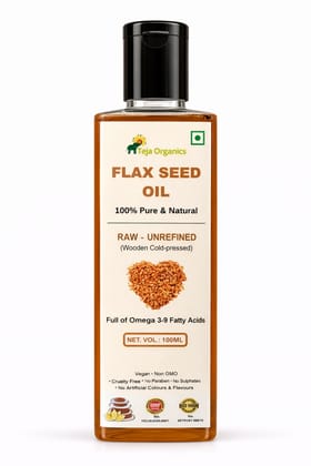 Flax Seed Oil | Cold-pressed Unrefined | Full of omega 3-6-9 Fatty Acids