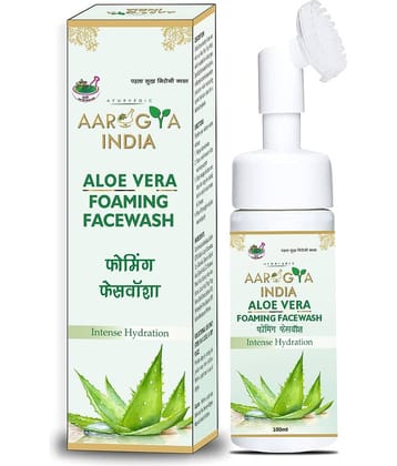 Aarogya India Refreshing Aloe Vera Foaming Facewash Liquid 100 Ml Pack of 1