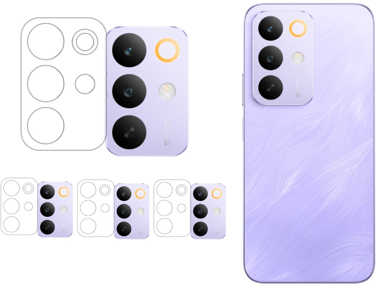 ISAAK Back Camera Lens Protector compatible for Realme C85 5G|Realme C85 Pro (Pack of 4)