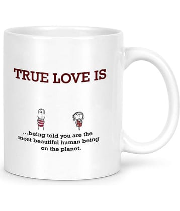 Idream Quote Printed Ceramic Coffee Mug 1 Pcs 330 mL