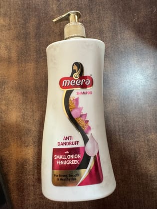 Meera Shampoo Anti Dandruff with Small Onion & Fenugreek, 650 ml