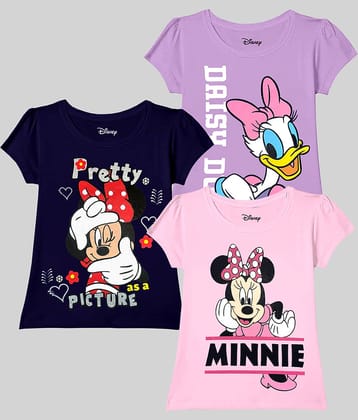 Kuchipoo Pack of 3 Girls Cotton Blend T-Shirt ( Multicolor10 )