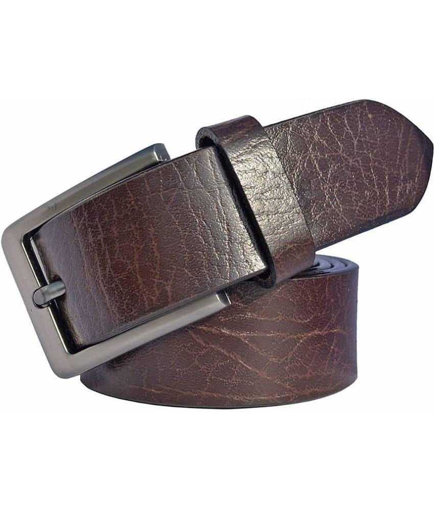 SUNSHOPPING - Brown Leather Men's Casual Belt ( Pack of 1 )