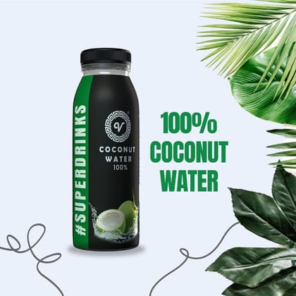 SUPERDRINKS Coconut Water 200ml | From fresh Tender Coconut | No Added Sugar, Not from Concentrate | Hydrating Coconut Water | (Pack of 4)