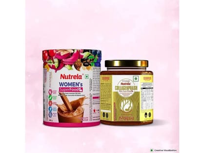 Patanjali Nutrela Women's SuperFood + Collagen Prash (Combo) Patanjali Nutrela Women's SuperFood + Collagen Prash (Combo)