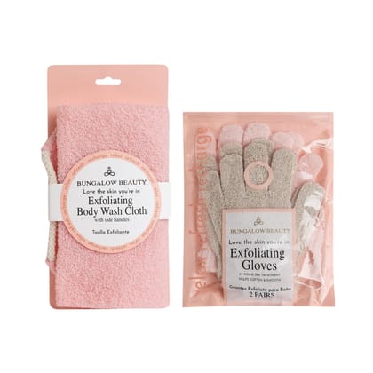 BUNGALOW BEAUTY Natural Body Sponge, Back Scrubbers, Loofah Back Scrubber for Shower, Exfoliating gloves for Face and Body for Women BUNGALOW BEAUTY Natural Body Sponge, Back Scrubbers, Loofah Back Scrubber for Shower, Exfoliating gloves for Face and Body for Women