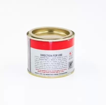 1001 Aluminium Paints Dual Container (Paste & Medium Separate) | For Metal Gates, Window, Sutter, Machinery, Woods, Air Cooler, MS Pole Etc.(200 ml)