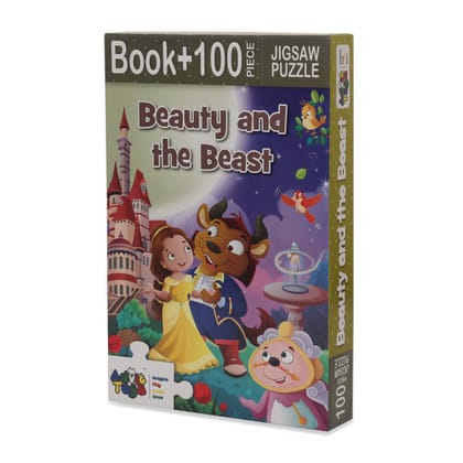 Advit Toys Beauty and the Beast Jigsaw Puzzle - 100 Piece + 32 Page Story Book