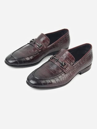 Delco Men Elegant Leather Moccasin-40 / Black
